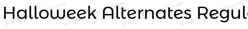 Halloweek Alternates Regular字体转换